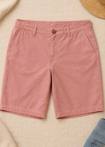 Pink Twill Shorts