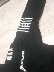 Beardman Black Printed Hoodie