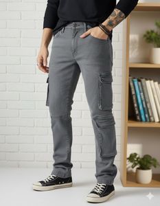 Gray Cargo Pants