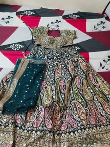 Beutiful Mirror Work Heavy Flair Lehenga