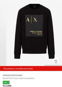New Armani Exchange (authentic)sweatshirt