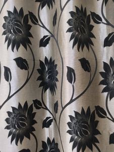 Beautiful Floral Design Curtain - Single Piece