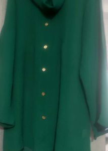 Formal Green Straight Top