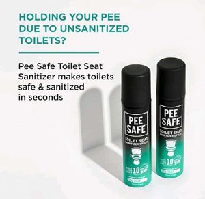 Pee Safe Toilet Seat Sanitizer Spray - 3 Units