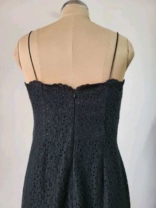 Black Lace Gown