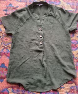 Honey By Pantaloons Olive Green Top