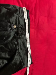 Elegant Black Tassel Pants