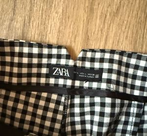 Zara Gingham Checkered Pants