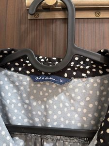 Polka Dot Tie-up Shirt Dress