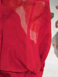 H &amp; M Red Ruffle Sleeve Top brand new