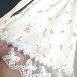 Floral Lace Trim Top