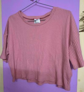 Pink Crop Top