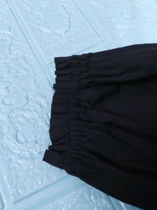Black Ruffle Top