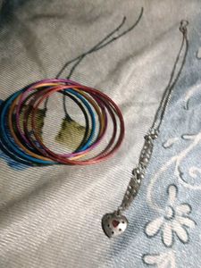 Jewellery Set: Bangles & Necklace