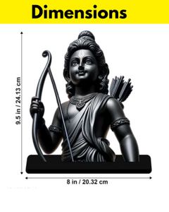 Ram Lalla Ayodhya Mandir 2d Cutout Showpiece