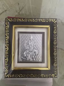 999 Pure Framed Silver Laxmi Idol