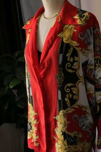 Vintage Baroque Print Shirt