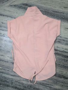 Cute Peach Girls Top