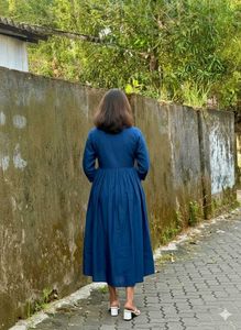 Blue Embroidered Dress