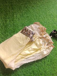 Ivory &amp; Gold Embroidered Skirt /Lehenga