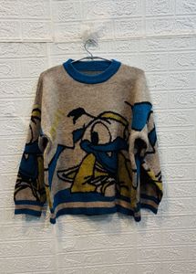 🇷🇺 Donald Duck Imported Graphic Knit Sweater