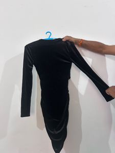 Black Velvet Mini Dress