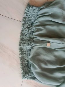 Sage Green Off-Shoulder Top