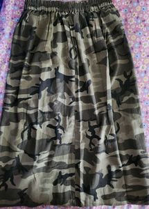 Camo Midi Skirt