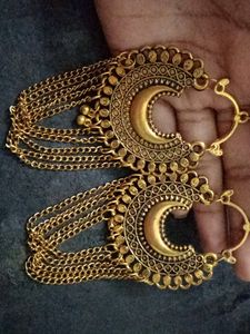Oxidized Gold earrings
