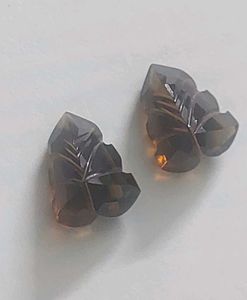 High-quality Trillion cut smoky quartz gemstones