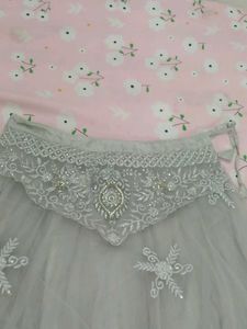 designer  crop top and duppata