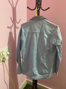 Denim Jacket with Fleece Lining