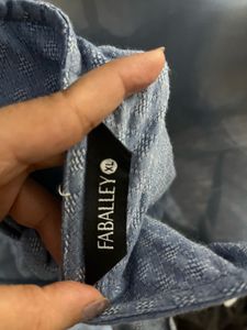 Branded Pinterest Blue Ruffle Maxi Dress