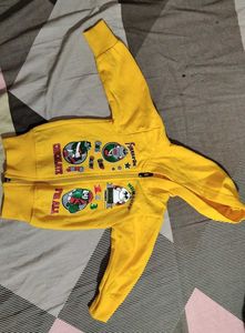 Cute Yellow Kids' Zip-Up Hoodie