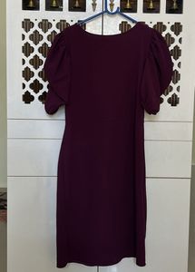 Elegant Plum Party Dress