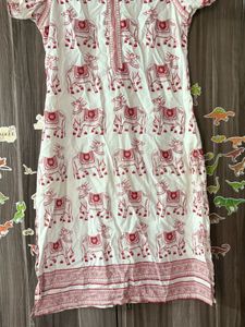Elephant Print Kurta
