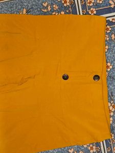 Mustard High-Waisted Pants