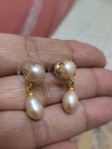 Real Pearl Ear Studs