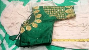 Green Embroidered Blouse