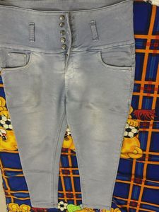 High Waisted Denim Jeans