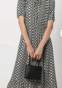 Printed Midi Shirt Dress