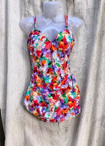 35119. Floral One Piece Swimsuit