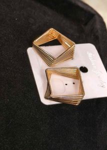 Geometric Gold Earrings