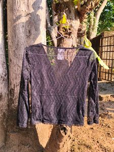 🖤Black Lace Long Sleeve Top🖤