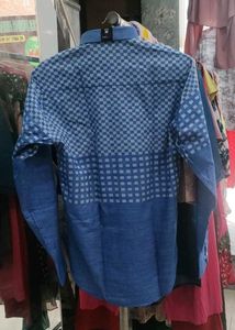 Blue Patterned Shirt