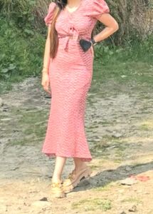 Imported fabric dress