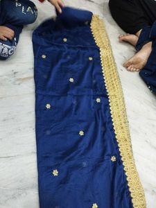 Navy &amp; Gold Dupatta