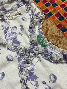 Floral Print Maxi Dress(XXL)
