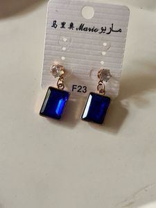 MARIO Blue Gemstone Earrings