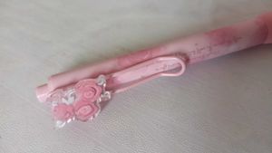 Pink Floral Pen (Black-Gel)